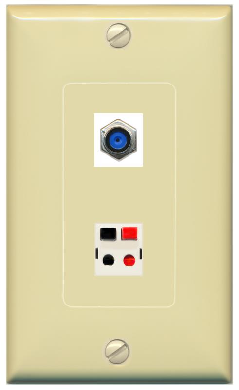 F81 SPEAKER Wall Plate [Ivory]