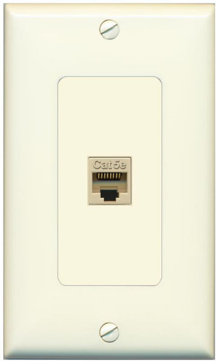 CAT5E Wall Plate [Light-almond]