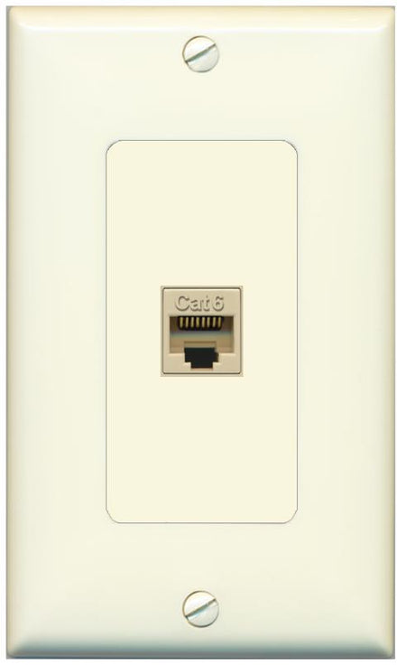 CAT6 Wall Plate [Light-almond]