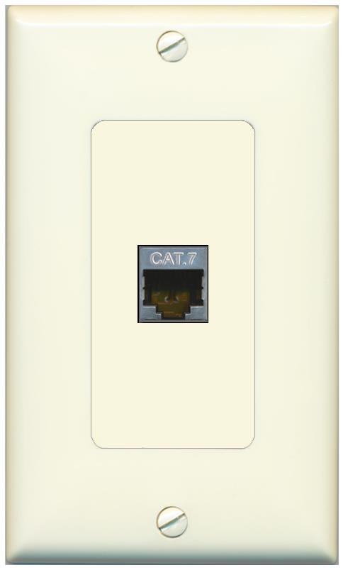 CAT7 Wall Plate [Light-almond]