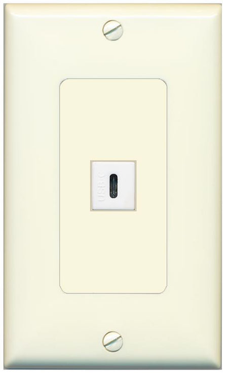 USBC Wall Plate [Light-almond]