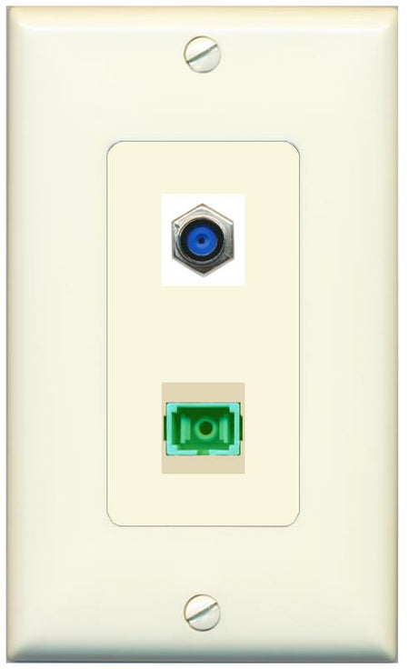 1 F81 1 SC-APC-SX Wall Plate [Light-almond]