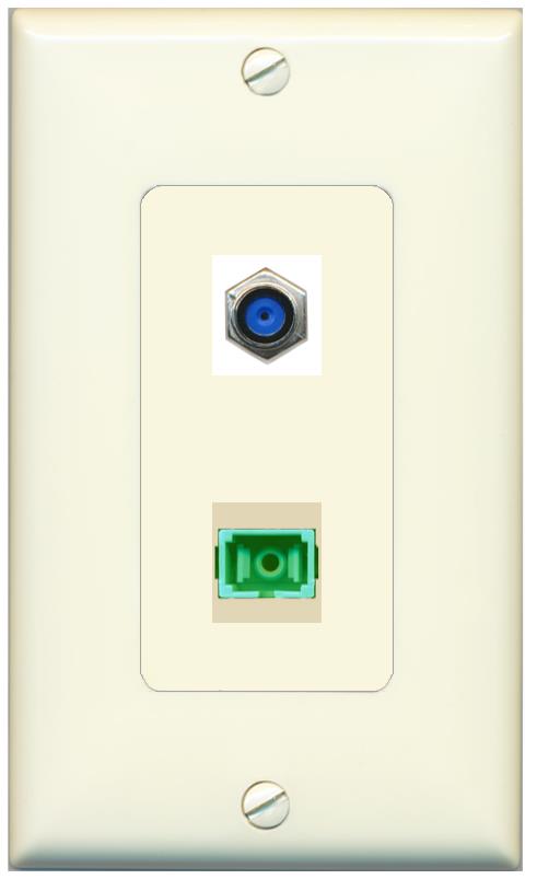 1 F81 1 SC-APC-SX Wall Plate [Light-almond]