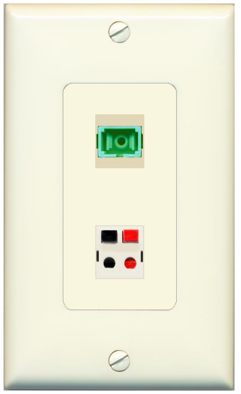1 SC-APC-SX 1 SPEAKER Wall Plate [Light-almond]