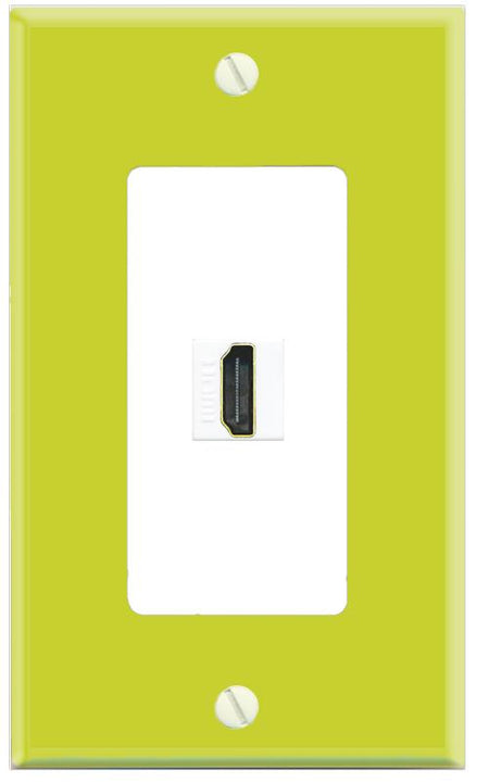 RiteAV HDMI Wall Plate [Pea Green-White]