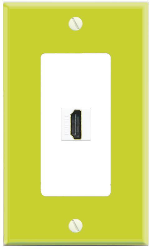 RiteAV HDMI Wall Plate [Pea Green-White]