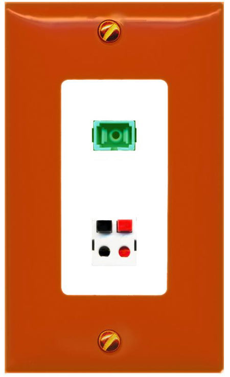 RiteAV SC-APC-SX SPEAKER Wall Plate [Orange/White]