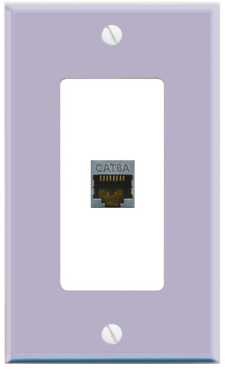 RiteAV CAT6A Wall Plate [Lavendar-White]