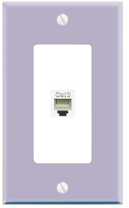 RiteAV PHONE Wall Plate [Lavendar-White]