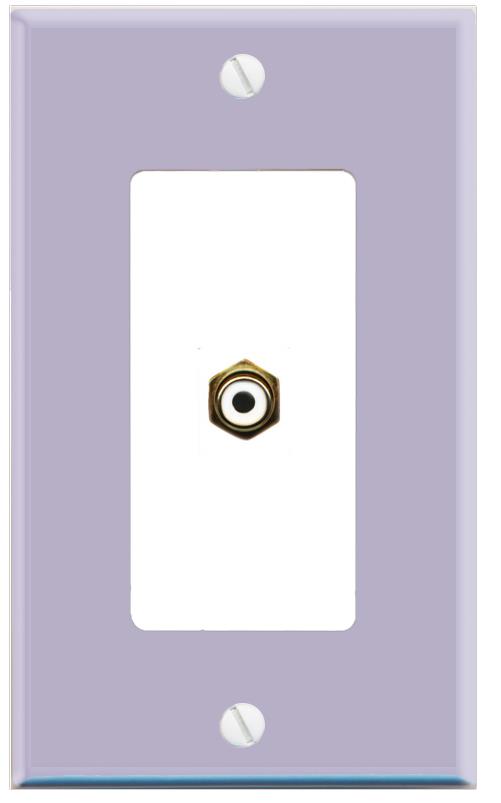 RiteAV RCA-WHITE Wall Plate [Lavendar-White]