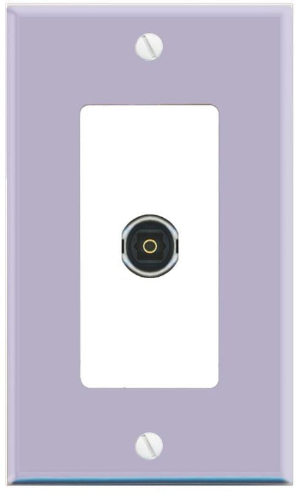 RiteAV TOSLINK Wall Plate [Lavendar-White]
