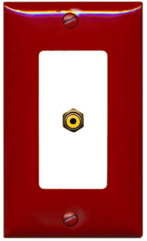 RiteAV RCA-YELLOW Wall Plate [Red-White]