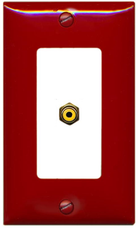 RiteAV RCA-YELLOW Wall Plate [Red-White]