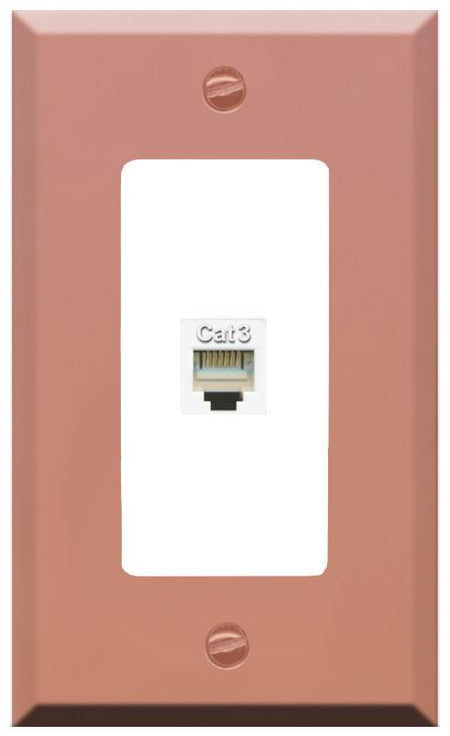 RiteAV PHONE Wall Plate [Rose Gold-White]