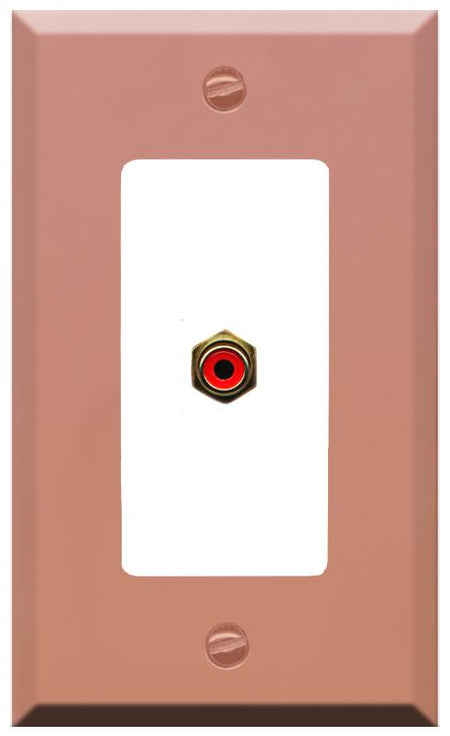RiteAV RCA-RED Wall Plate [Rose Gold-White]