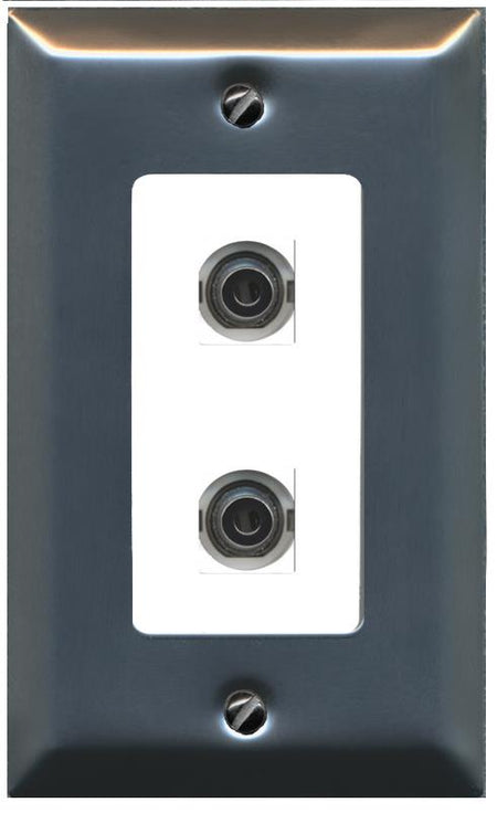2 3.5mm Wall Plate [White]