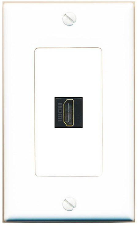 HDMI-BLACK Wall Plate [White]
