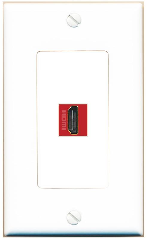 HDMI-RED Wall Plate [White]