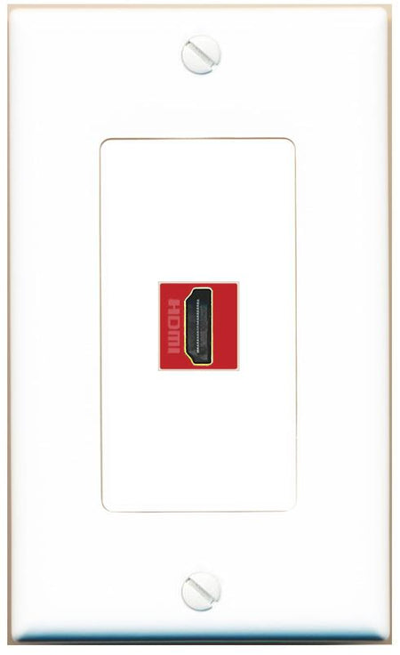 HDMI-RED Wall Plate [White]