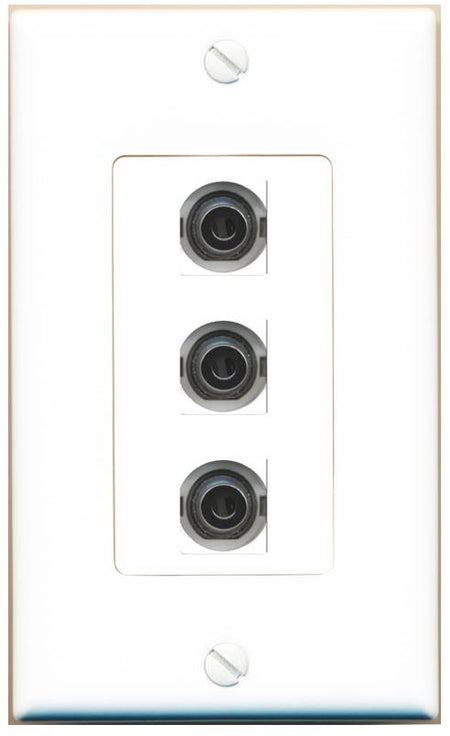 3 3.5mm Wall Plate [White]