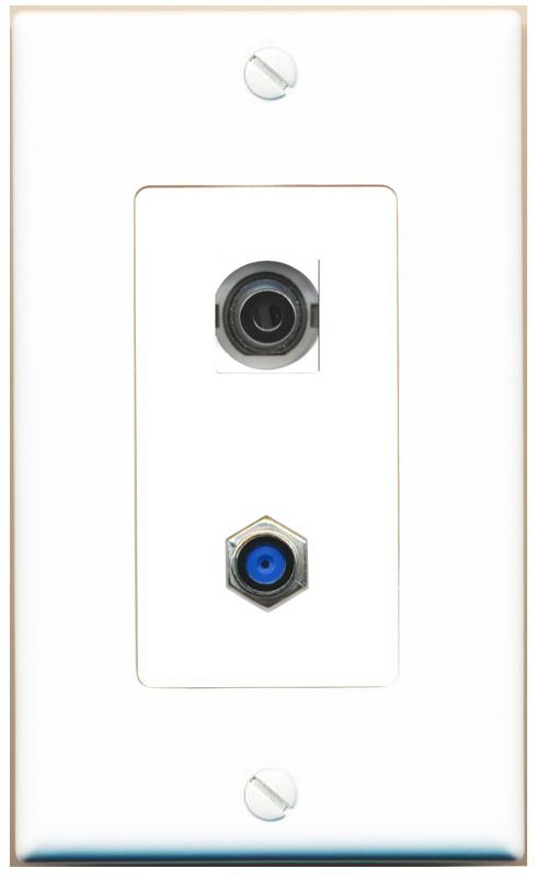 3.5mm F81 Wall Plate [White]