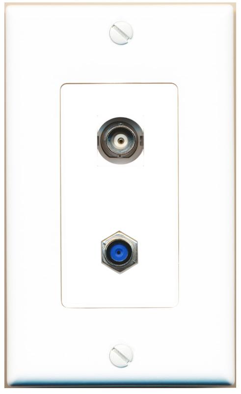 BNC F81 Wall Plate [White]