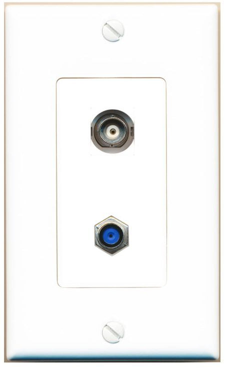 BNC F81 Wall Plate [White]