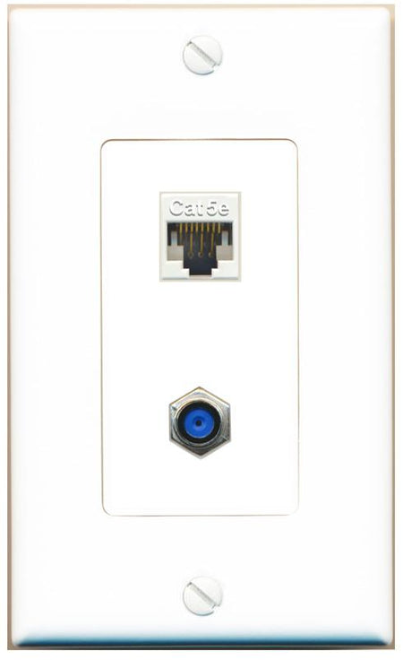 CAT5E F81 Wall Plate [White]