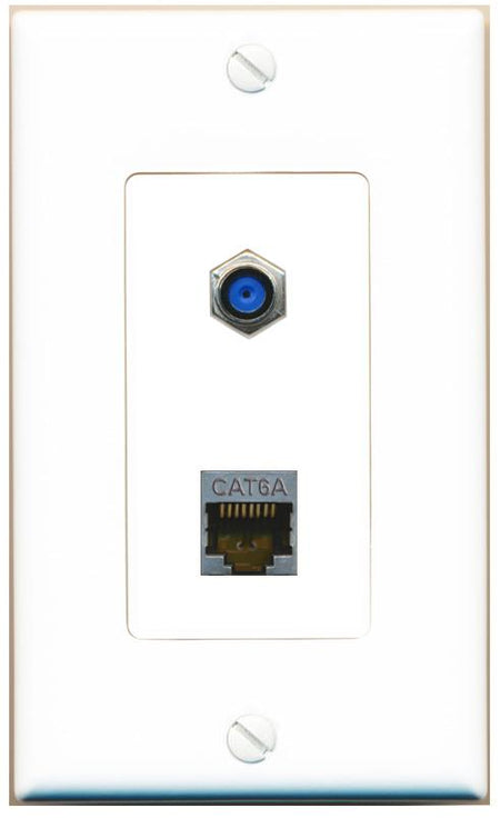 CAT6A F81 Wall Plate [White]