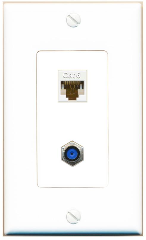 CAT6 F81 Wall Plate [White]