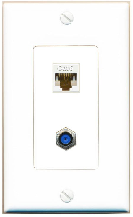 CAT6 F81 Wall Plate [White]