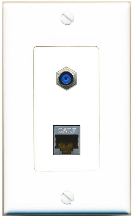 CAT7 F81 Wall Plate [White]