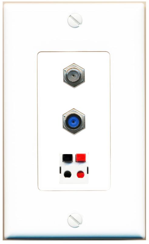 COAX F81 SPEAKER Wall Plate [White]