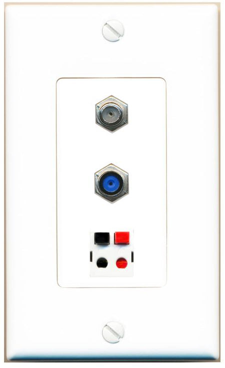 COAX F81 SPEAKER Wall Plate [White]