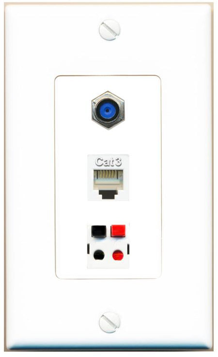 F81 PHONE SPEAKER Wall Plate [White]