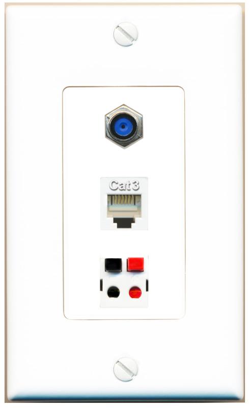 F81 PHONE SPEAKER Wall Plate [White]