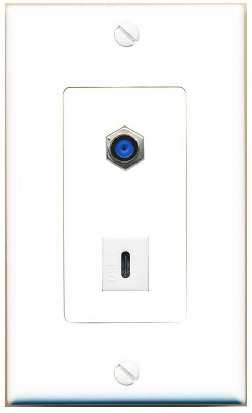 F81 USBC Wall Plate [White]