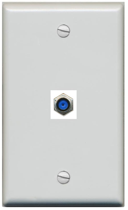 RiteAV -F81 Wall Plate Flat/Solid [Gray]