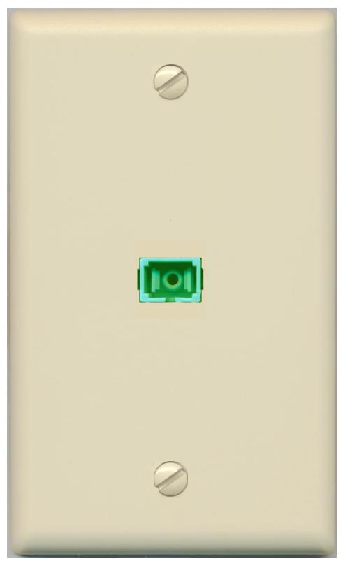 RiteAV -SC-APC-SX Wall Plate Flat/Solid [Ivory]