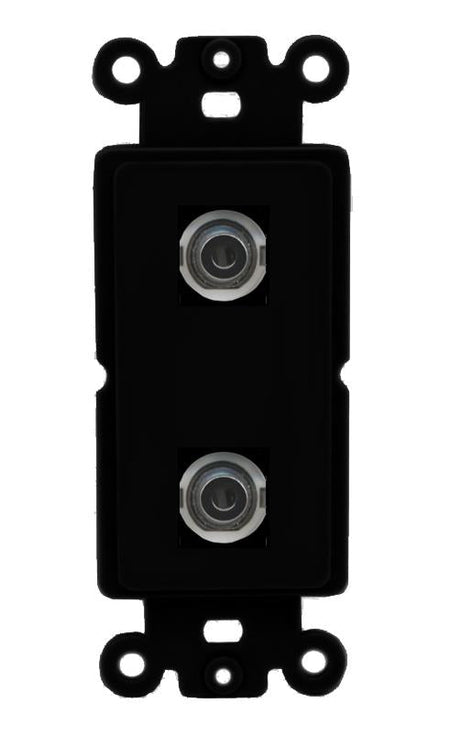 2 3.5mm Wall Plate [Black]