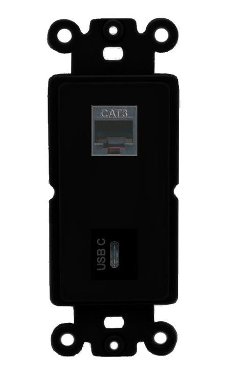 PHONE USBC Wall Plate [Black]