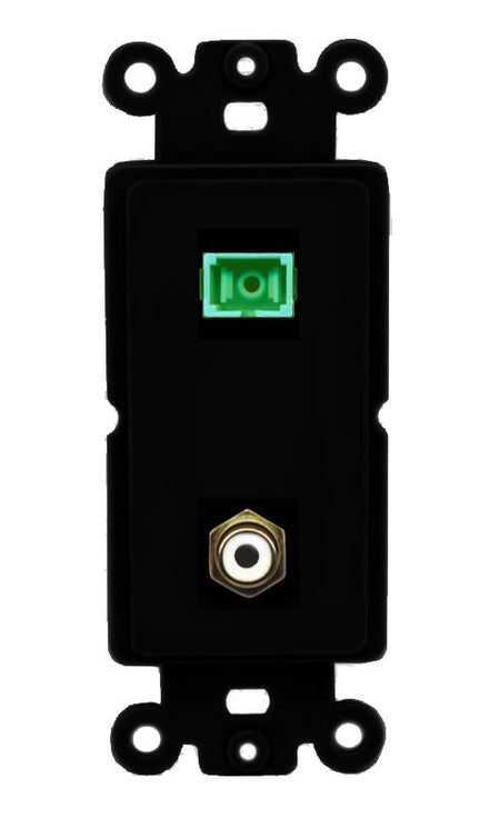 RCA-WHITE SC-APC-SX Wall Plate [Black]