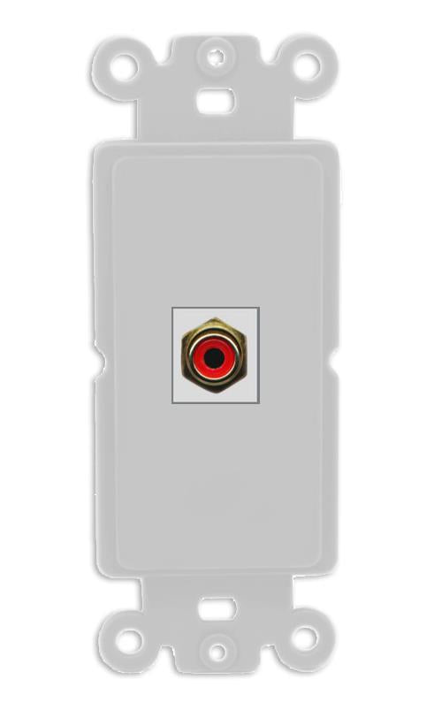RiteAV RCA-RED Wall Plate Rocker Module [Gray]