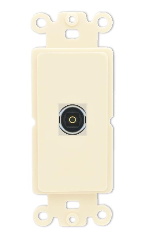 RiteAV TOSLINK Wall Plate Rocker Module [Light Almond]