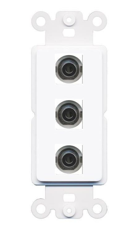 3 3.5mm Wall Plate [White]
