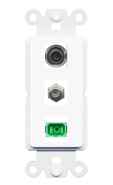 3.5mm COAX SC-APC-SX Wall Plate [White]