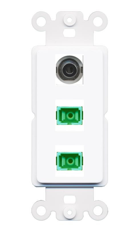 3.5mm 2 SC-APC-SX Wall Plate [White]