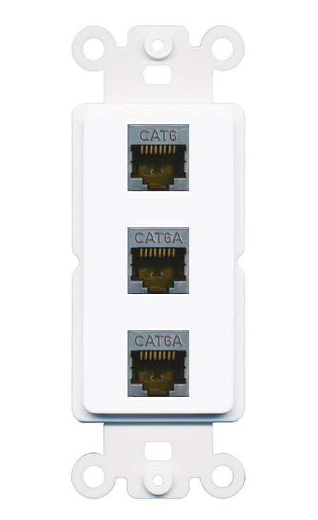CAT6-SHIELDED 2 CAT6A Wall Plate [White]