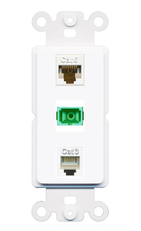 CAT6 PHONE SC-APC-SX Wall Plate [White]
