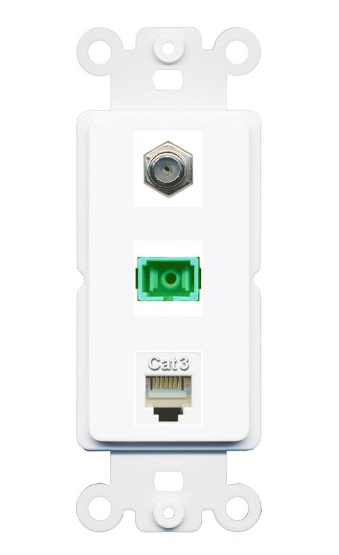 COAX PHONE SC-APC-SX Wall Plate [White]